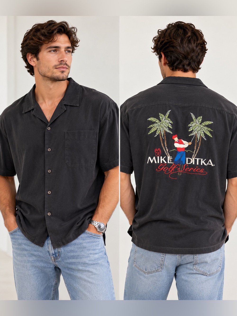Mike Ditka Golf Series shirt size large